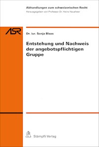 Entstehung und Nachweis der angebotspflichtigen Gruppe - Sonja Blaas - E-Book