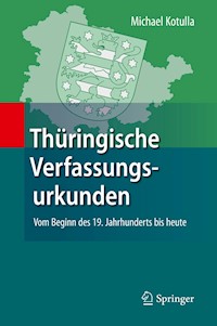 Thüringische Verfassungsurkunden - Michael Kotulla - E-Book