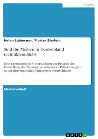 Sind die Medien in Deutschland technikfeindlich? - Helen Liebmann - E-Book