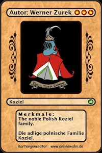 The noble Polish Koziel family. Die adlige polnische Familie Koziel. - Werner Zurek - E-Book