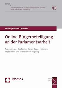 Online-Bürgerbeteiligung an der Parlamentsarbeit - Steffen Albrecht - E-Book