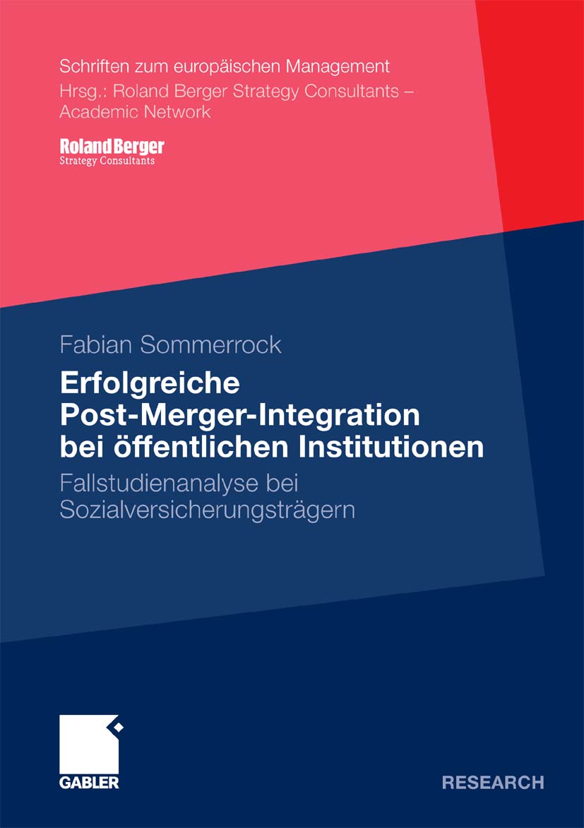 Erfolgreiche Post-Merger-Integration bei öffentlichen Institutionen - Fabian Sommerrock - E-Book