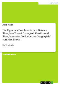 Die Figur des Don Juan in den Dramen 'Don Juan Tenorio' von José Zorrilla und 'Don Juan oder Die Liebe zur Geographie' von Max Frisch - Julia Halm - E-Book