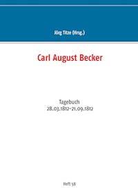 Carl August Becker -  - E-Book
