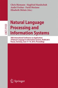 Natural Language Processing and Information Systems -  - E-Book
