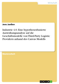 Industrie 4.0. Eine hypothesenbasierte Auswirkungsanalyse auf die Geschäftsmodelle von Third-Party Logistic Providern anhand des Canvas Modells - Jens Janßen - E-Book