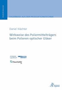 Wirkweise des Poliermittelträgers beim Polieren optischer Gläser - Daniel Wächter - E-Book