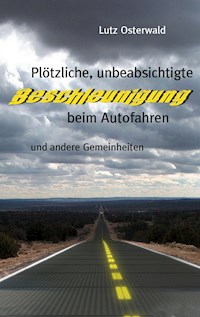 Plötzliche, unbeabsichtige Beschleunigung beim Autofahren - Lutz Osterwald - E-Book