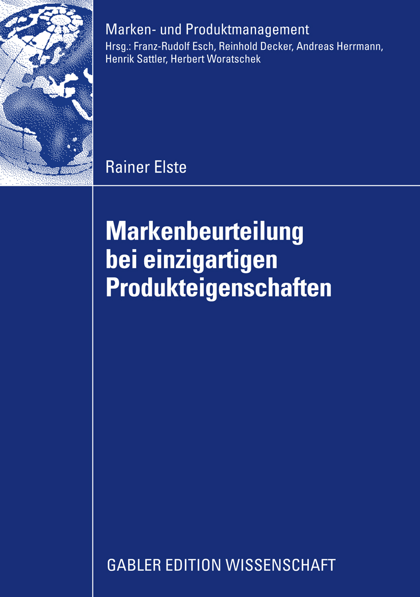 Markenbeurteilung bei einzigartigen Produkteigenschaften - Rainer Elste - E-Book