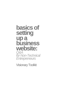 Basics of Setting Up a Business Website: Q&A for Non-Technical Entrepreneurs - Visionary Toolkit - E-Book