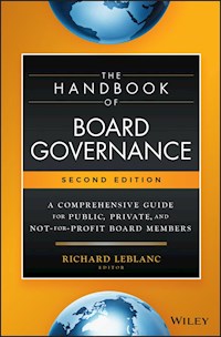 The Handbook of Board Governance - Richard Leblanc - E-Book