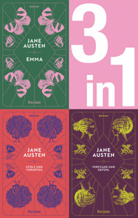 Jane Austen: Drei Romane in einem E-Book (3-in-1-Bundle). Emma, Stolz und Vorurteil, Verstand und Gefühl - Jane Austen - E-Book
