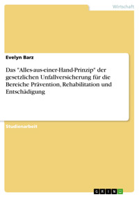 Das "Alles-aus-einer-Hand-Prinzip" der gesetzlichen Unfallversicherung für die Bereiche Prävention, Rehabilitation und Entschädigung - Evelyn Barz - E-Book