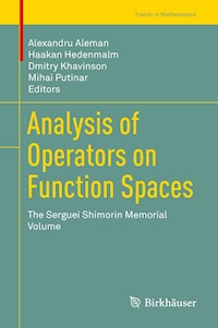 Analysis of Operators on Function Spaces -  - E-Book