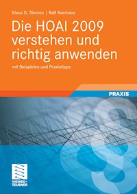 Die HOAI 2009 verstehen und richtig anwenden - Klaus D. Siemon - E-Book