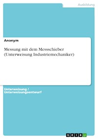 Messung mit dem Messschieber (Unterweisung Industriemechaniker) - - E-Book