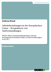Arbeitsbeziehungen in der Europäischen Union –  Perspektiven von Tarifverhandlungen - Andreas Brand - E-Book