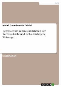 Rechtsschutz gegen Maßnahmen der Rechtsaufsicht und fachaufsichtliche Weisungen - Mahdi Daneshzadeh Tabrizi - kostenlos E-Book