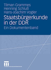 Staatsbürgerkunde in der DDR - Tilman Grammes - E-Book