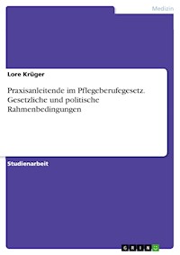 Praxisanleitende im Pflegeberufegesetz. Gesetzliche und politische Rahmenbedingungen - Lore Krüger - E-Book