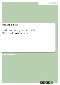 Inklusion an Gymnasien. Ein Theorie-Praxis-Bericht - Hannah Schulz - E-Book