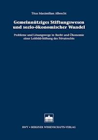 Gemeinnütziges Stiftungswesen und sozio-ökonomischer Wandel - Titus Maximilian Albrecht - E-Book
