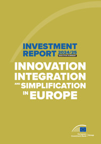 EIB Investment Report 2024/2025 - Executive summary - European Investment Bank - kostenlos E-Book