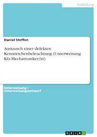 Austausch einer defekten Kennzeichenbeleuchtung (Unterweisung Kfz-Mechatroniker/in) - Daniel Steffen - E-Book