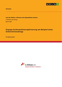 Onpage-Suchmaschinenoptimierung am Beispiel eines Unternehmensblogs -  - E-Book
