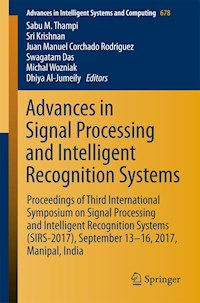 Advances in Signal Processing and Intelligent Recognition Systems -  - E-Book