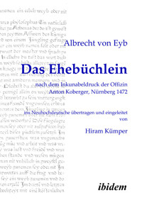 Das Ehebüchlein - Albrecht von Eyb - E-Book