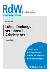 Lohnpfändungsverfahren beim Arbeitgeber - Peter Rothfuss - E-Book
