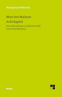 Acht Kapitel - Moses Maimonides - E-Book