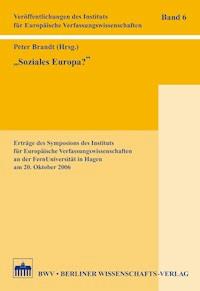 "Soziales Europa?" -  - E-Book