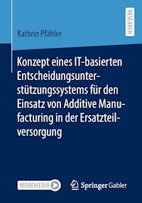 Konzept eines IT-basierten Entscheidungsunterstützungssystems für den Einsatz von Additive Manufacturing in der Ersatzteilversorgung - Kathrin Pfähler - E-Book