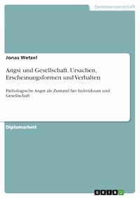Angst und Gesellschaft. Ursachen, Erscheinungsformen und Verhalten - Jonas Wetzel - E-Book