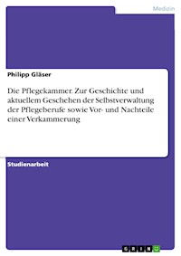 Die Pflegekammer. Zur Geschichte und aktuellem Geschehen der Selbstverwaltung der Pflegeberufe sowie Vor- und Nachteile einer Verkammerung - Philipp Gläser - E-Book
