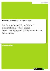 Die Geschichte der französischen Grammatik unter besonderer Berücksichtigung der schulgrammatischen Entwicklung - Michel Allendörfer - E-Book