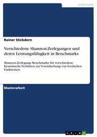 Verschiedene Shannon-Zerlegungen und deren Leistungsfähigkeit in Benchmarks - Rainer Stickdorn - E-Book