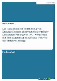 Die Richtlinien zur Behandlung von Kriegsgefangenen entsprechend der Haager Landkriegsordnung von 1907 verglichen mit dem Lageralltag in Russland während des Ersten Weltkriegs - Nelli Winter - E-Book