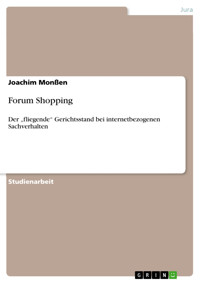 Forum Shopping - Joachim Monßen - E-Book