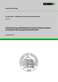 Liberalisierung und bleibende Verantwortung des Staates am Beispiel des Energiewirtschaftsrechts - Daniel Andre Geiger - E-Book