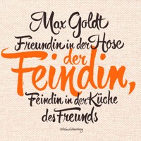 Freundin in der Hose der Feindin, Feindin in der Küche des Freunds - Max Goldt - Hörbuch