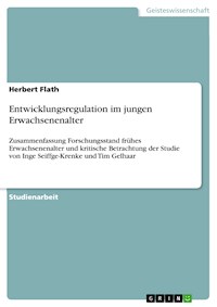 Entwicklungsregulation im jungen Erwachsenenalter - Herbert Flath - E-Book