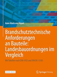 Brandschutztechnische Anforderungen an Bauteile: Landesbauordnungen im Vergleich - Anna Maria von Hippel - E-Book