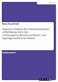 America's Children: Key National Indicators of Well-Being 2003: Der US-Interagency-Bericht zur Kinder- und Jugendgesundheit im Diskurs - Rena Truschinski - E-Book