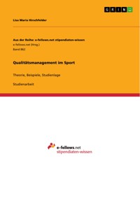 Qualitätsmanagement im Sport - Lisa Maria Hirschfelder - E-Book