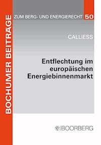 Entflechtung im europäischen Energiebinnenmarkt - Christian Calliess - E-Book