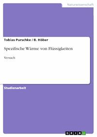 Spezifische Wärme von Flüssigkeiten - Tobias Purschke - E-Book