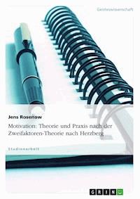 Motivation: Theorie und Praxis nach der Zweifaktoren-Theorie nach Herzberg - Jens Rosenow - E-Book